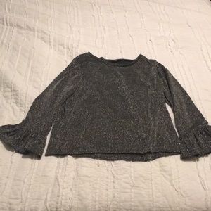 J. Crew black shimmer top